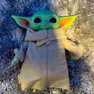 Baby Yoda was bought like two weeks ago he is cleaned and very soft makes noise